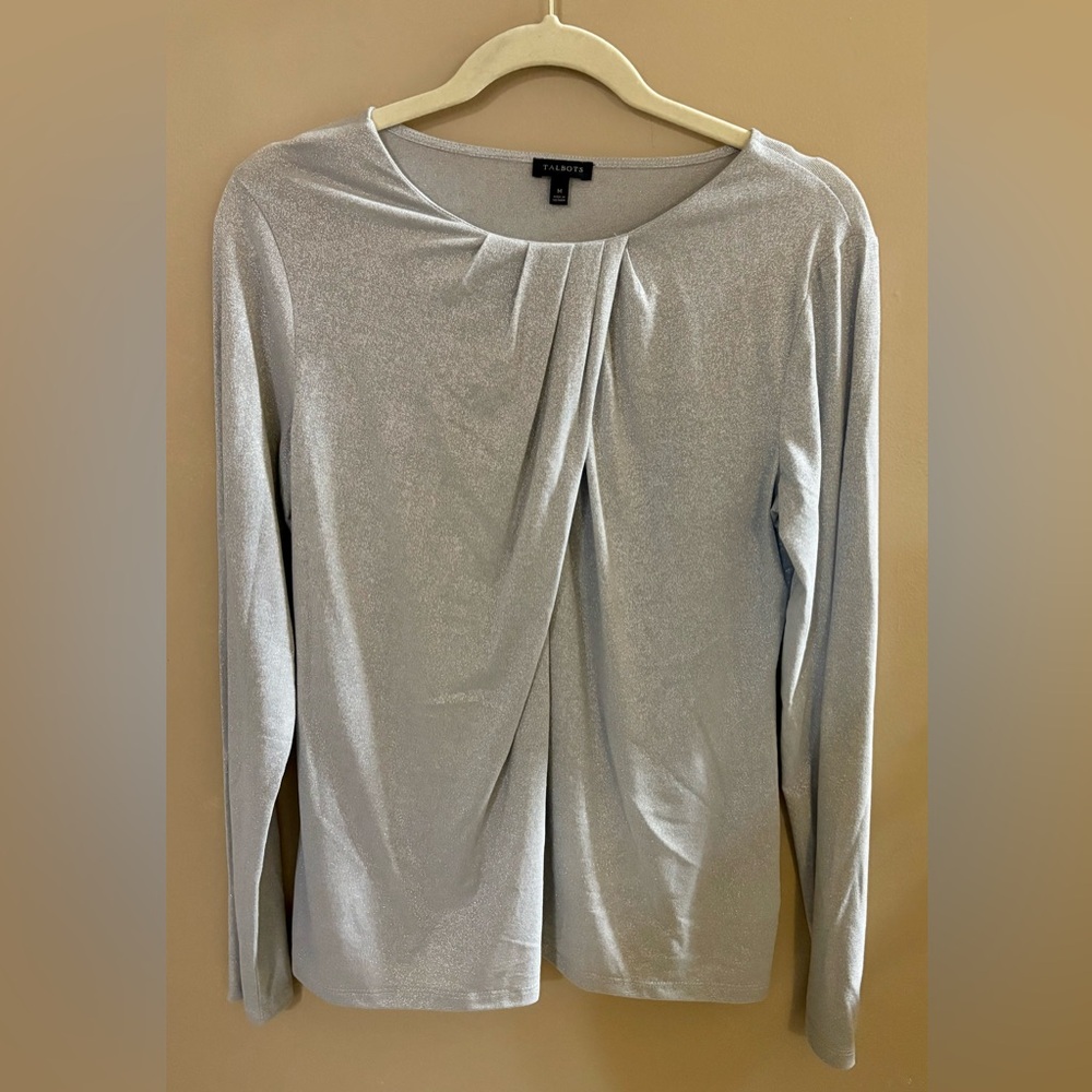 Sparkling Talbots medium long-sleeve top, EUC